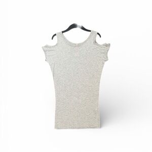 Bailey 44  Gray Off  Shoulder Tee Small